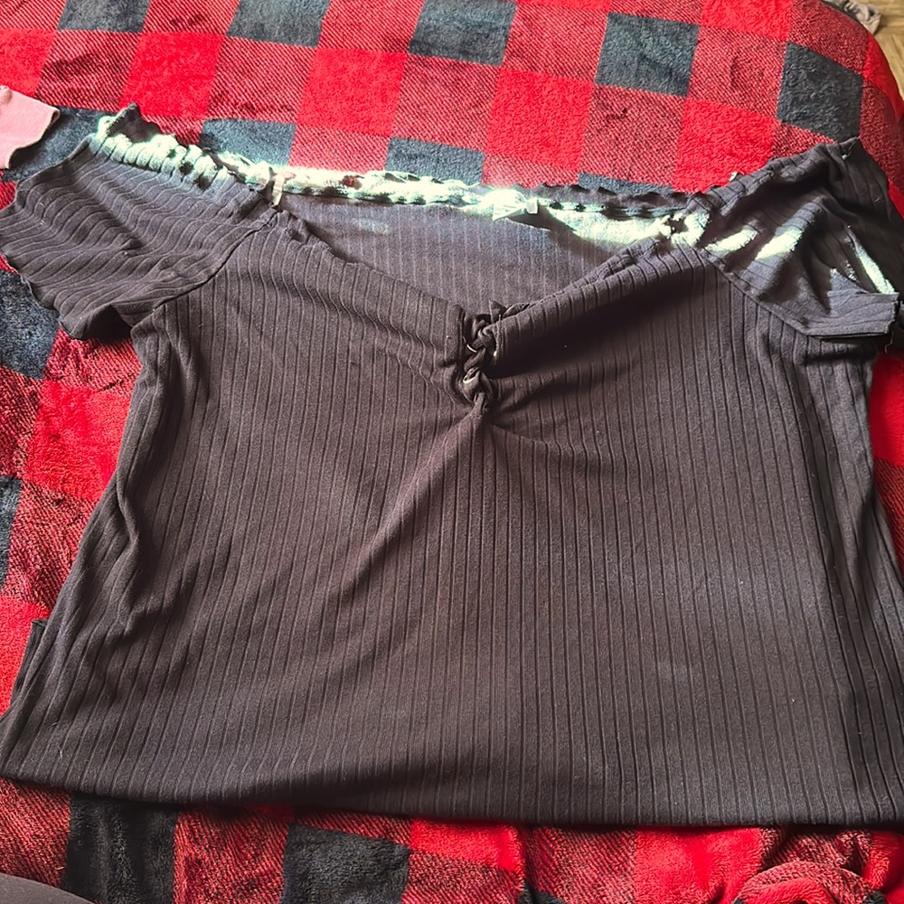 Rue21 black blouse top